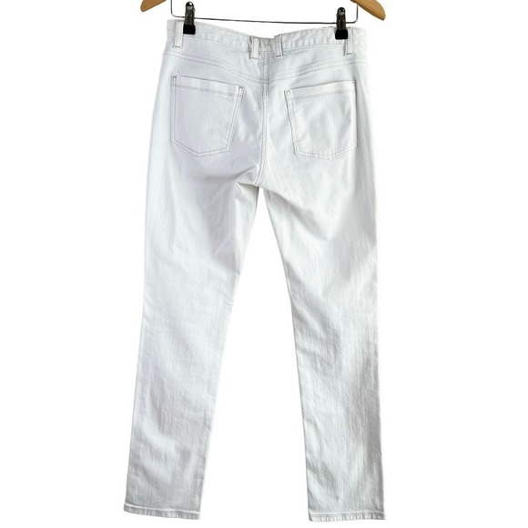 Boden White Straight Leg Jeans Mid Rise 30" Inseam Size‎ 6R - Picture 7 of 12